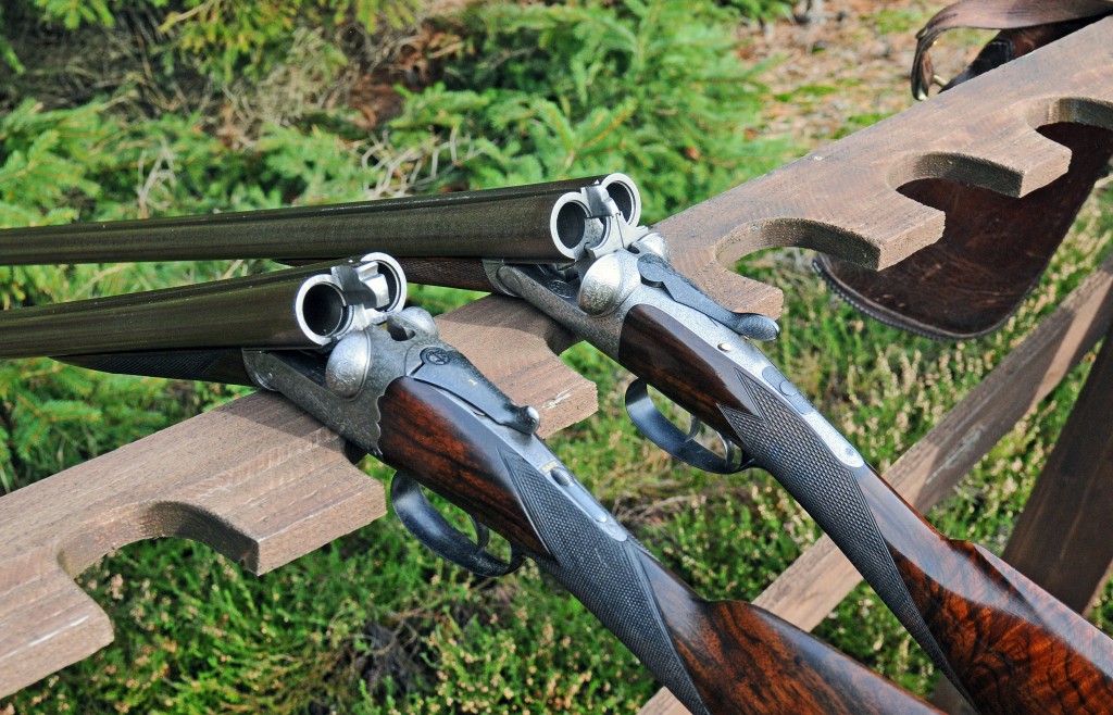 Brothers in arms...Forrest en Westley Richards og bagved John Dickson round action. Mere elegant bliver det ikke selv med over 100 år på bagen og de er begge velskydende og i brug den dag i dag